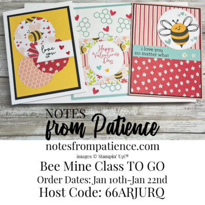 Stampin’ Up! Bee Mine Class TO GO