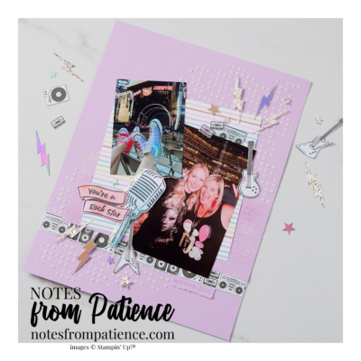 Rock & Roll Scrapbook Page!