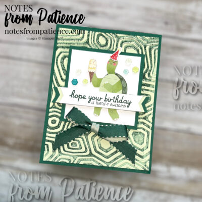 Stampin’ Up! Turtle-y Awesome Embossed Birthday