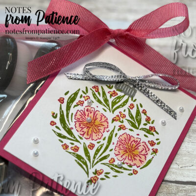 Stampin’ Up! Bauble Blooms Ornament Gift Tag