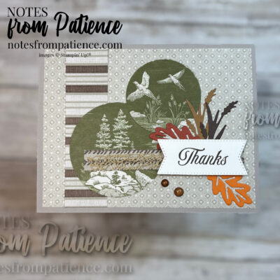 Stampin’ Up! Autumn Toile Thank You & Video