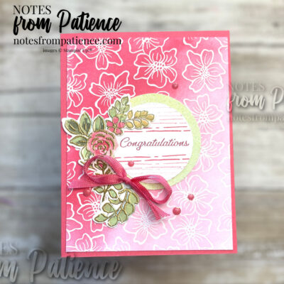 Stampin’ Up! Extraordinary Flora Congratulations