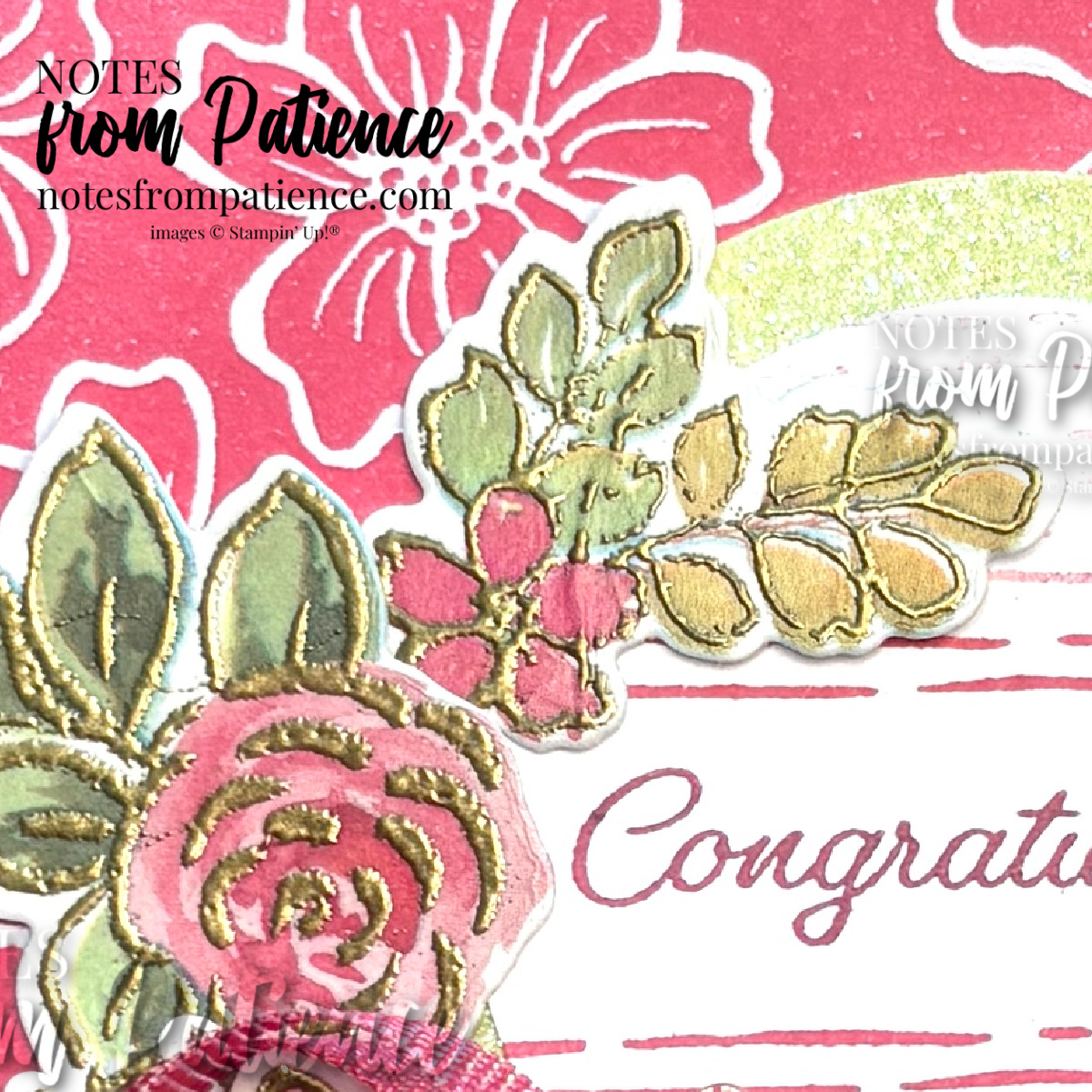 Stampin’ Up! Extraordinary Flora Congratulations