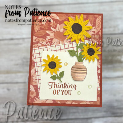 Sunflower Fields Suite of Products Thinking of You Card